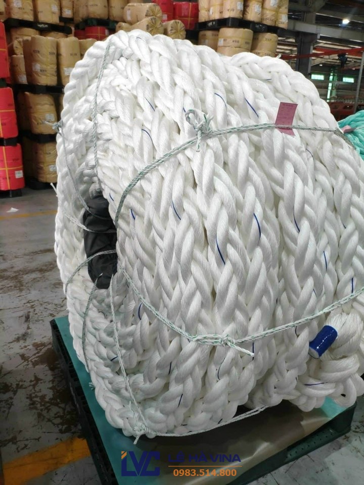 dây buộc tàu polypropylene dây thừng 8 tao, dây buộc tàu, dây thừng buộc tàu, dây thừng neo tàu